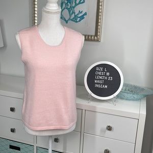 Cashmere Precious Fiber 100% Cashmere Sleeveless Shell Size Large